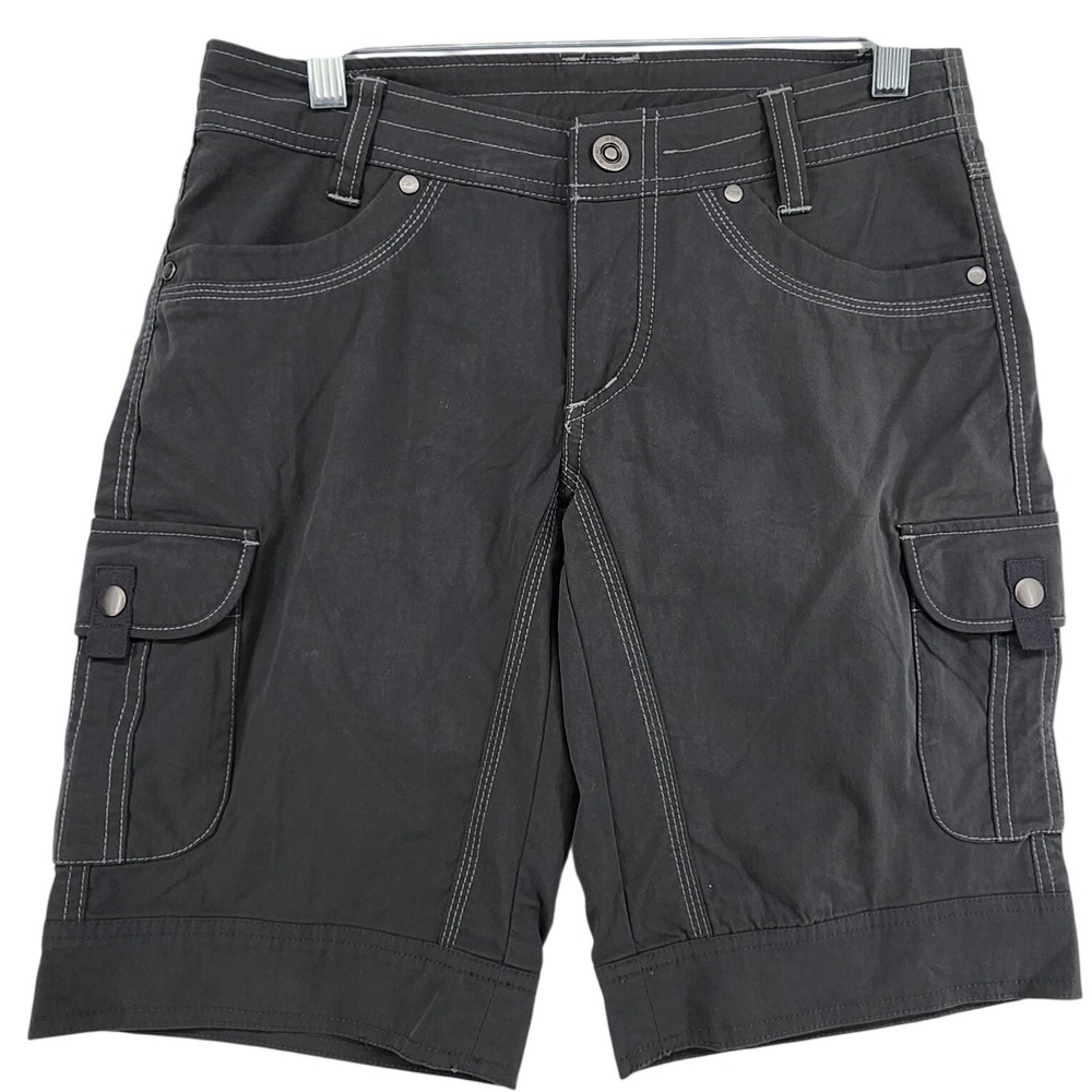 Kuhl 4 Gray Cargo Shorts Hiking Outdoor Gorpcore Utility Mountain Trail Camping